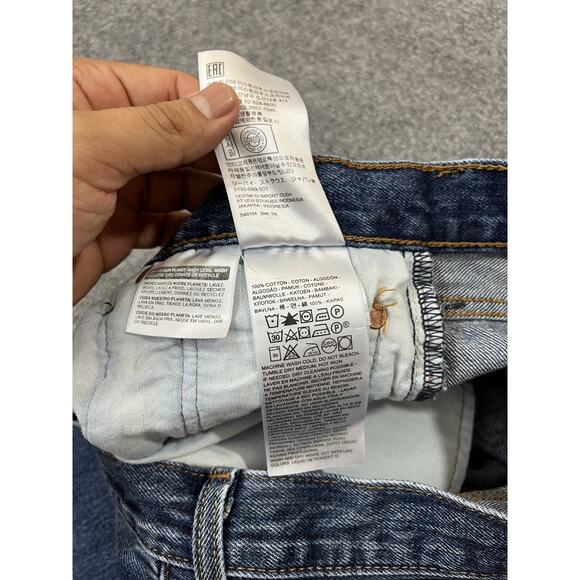 Levis 501 Jeans 30x32 Y2K 90s Grunge Button Fly USA Skater Streetwear Retro Blue - Picture 5 of 14